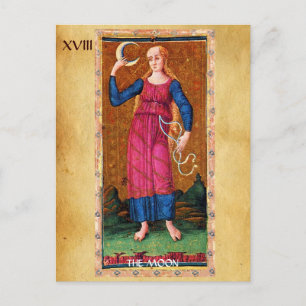 ANTIQUE RENAISSANCE TAROTS 18 / MÅNE VYKORT