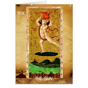 ANTIQUE RENAISSANCE TAROTS 19 / SOL HÄLSNINGSKORT