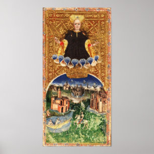 ANTIQUE RENAISSANCE TAROTS 21 / WORLD POSTER