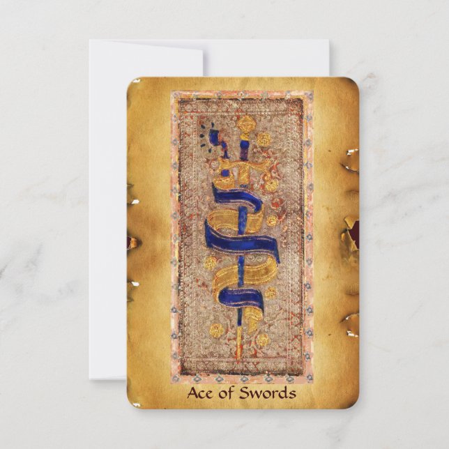ANTIQUE RENAISSANCE TAROTS/Ace of Swords (Framsida)