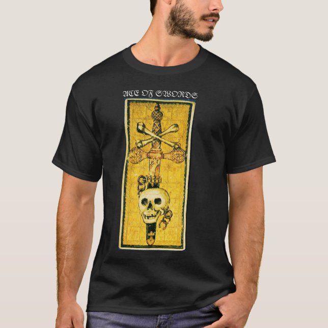 ANTIQUE RENAISSANCE TAROTS/ACE OF SWORDS T-SHIRT (Framsida)