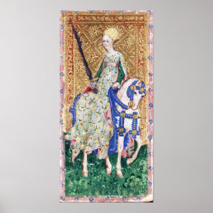 ANTIQUE RENAISSANCE TAROTS/DAM OF SWORDS POSTER