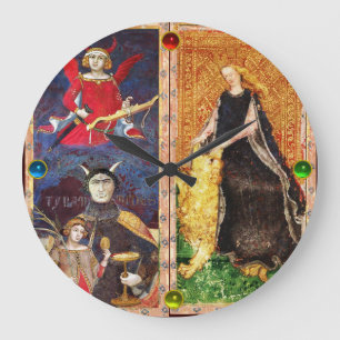 ANTIQUE RENAISSANCE TAROTS DJÄVULEN AND FORTITUDE STOR KLOCKA