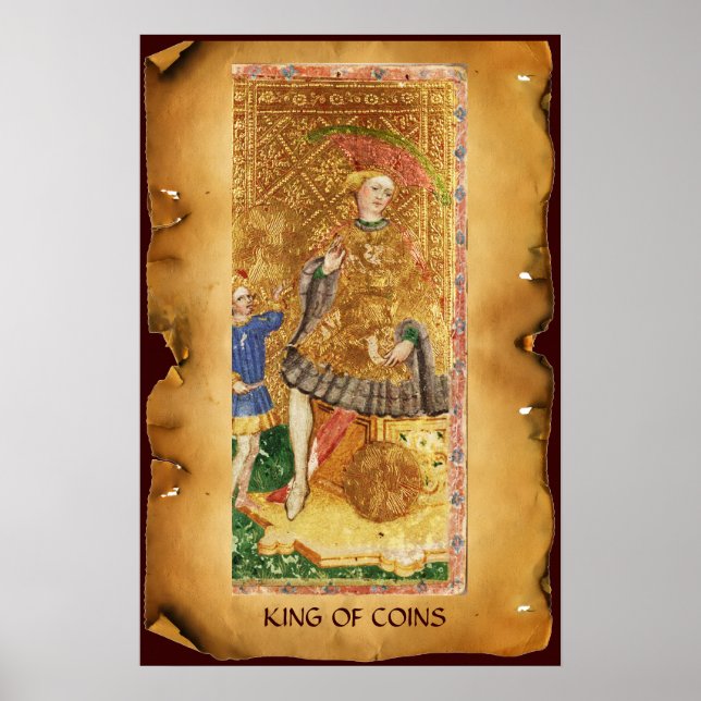 ANTIQUE RENAISSANCE TAROTS/KUNG I MYNT POSTER (Framsidan)