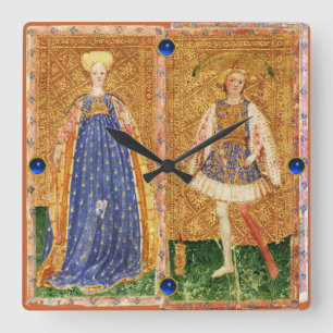 ANTIQUE RENAISSANCE TAROTS/MAID OCH SIDA OF TROLLS FYRKANTIG KLOCKA
