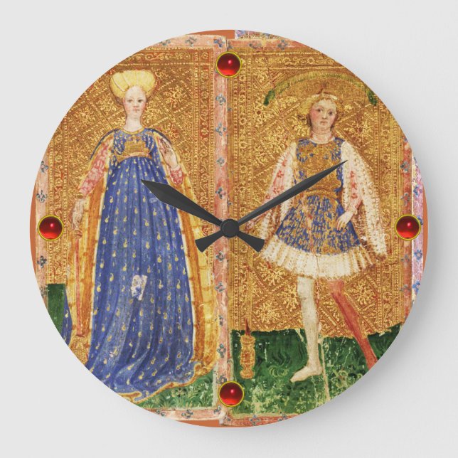 ANTIQUE RENAISSANCE TAROTS/MAID OCH SIDA OF TROLLS STOR KLOCKA (Framsida)