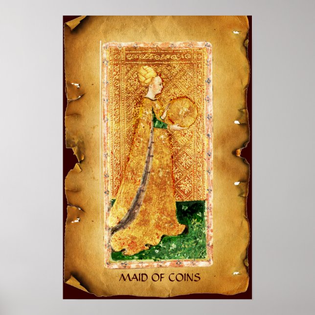 ANTIQUE RENAISSANCE TAROTS/MAID OF MYNT POSTER (Framsidan)