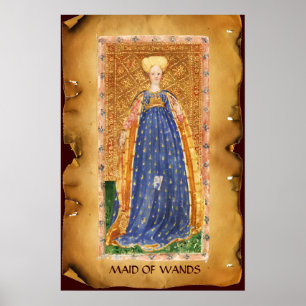 ANTIQUE RENAISSANCE TAROTS/MAID OF TROLLSPÖ POSTER
