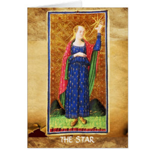 ANTIQUE RENAISSANCE TAROTS/MÅNE OCH STAR HÄLSNINGSKORT