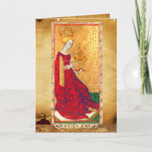 ANTIQUE RENAISSANCE TAROTS QUEEN OF KOPP KORT