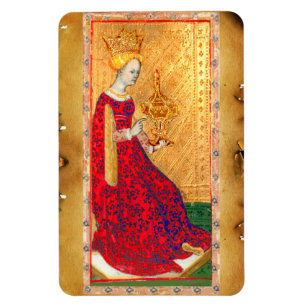 ANTIQUE RENAISSANCE TAROTS/QUEEN OF KOPP MAGNET