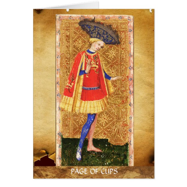 ANTIQUE RENAISSANCE TAROTS/SIDA OF KOPP HÄLSNINGSKORT (Framsidan)
