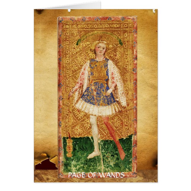 ANTIQUE RENAISSANCE TAROTS/SIDA OF TROLLSPÖ HÄLSNINGSKORT (Framsidan)