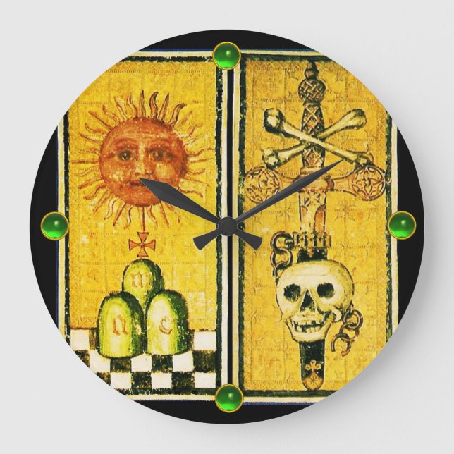 ANTIQUE RENAISSANCE TAROTS/SOL ,ACE OF SWORDS STOR KLOCKA (Framsida)