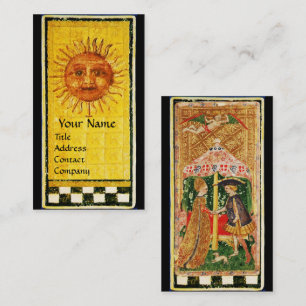 ANTIQUE RENAISSANCE TAROTS/SOL OCH ÄLSKARE VISITKORT