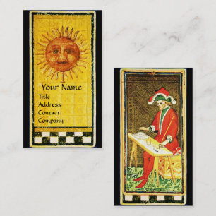 ANTIQUE RENAISSANCE TAROTS/SOL OCH MAGICiAN Visitkort