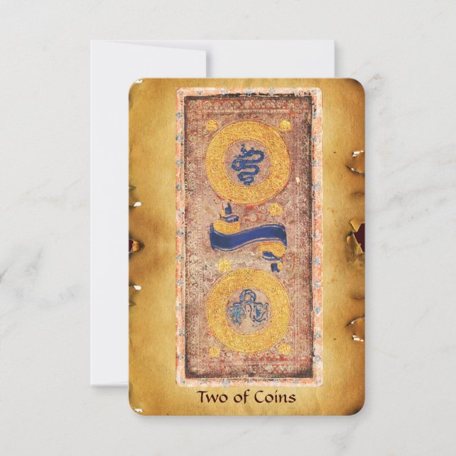 ANTIQUE RENAISSANCE TAROTS/TVÅ MYNT (Framsida)