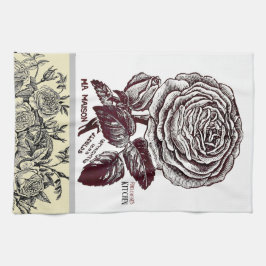 Antique Ro - Ditt textval Kökshandduk