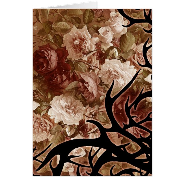 Antique Ro och Thorns Hälsningskort (Framsidan)