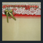 Antique Ro Snöre Rustic Red Victorian Burlap Poster<br><div class="desc">Den här vackra bilden är en fotografisk återgivning av riktig brännpunkt, snöre, linne, ro, knapp och båge. Perfekt för den roustiska bröllop-designen för inbjudningar, tackkort och andra bröllop-kontorslokaler. Vilket vackert tema i vintage bröllop - antika snöre och vintage ro. Utformningen av vintage ro och snöre är uppsamlingen i perfekt bröllop...</div>