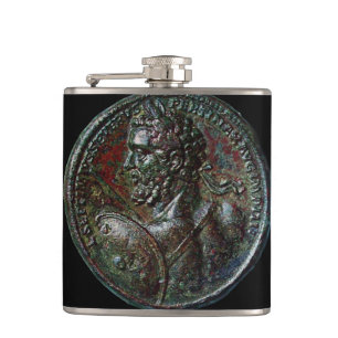ANTIQUE ROMAN BRONZE MEDALLION Black Fickplunta