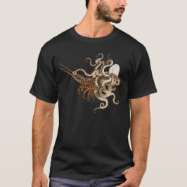 Antique Roman Mosaic Pompeii Sea Life Stone Mosaic T Shirt