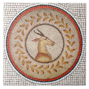 ANTIQUE ROMAN MOSAICS/GAZZELLE KAKELPLATTA