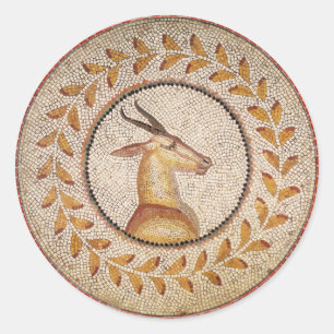 ANTIQUE ROMAN MOSAICS/GAZZELLE RUNT KLISTERMÄRKE