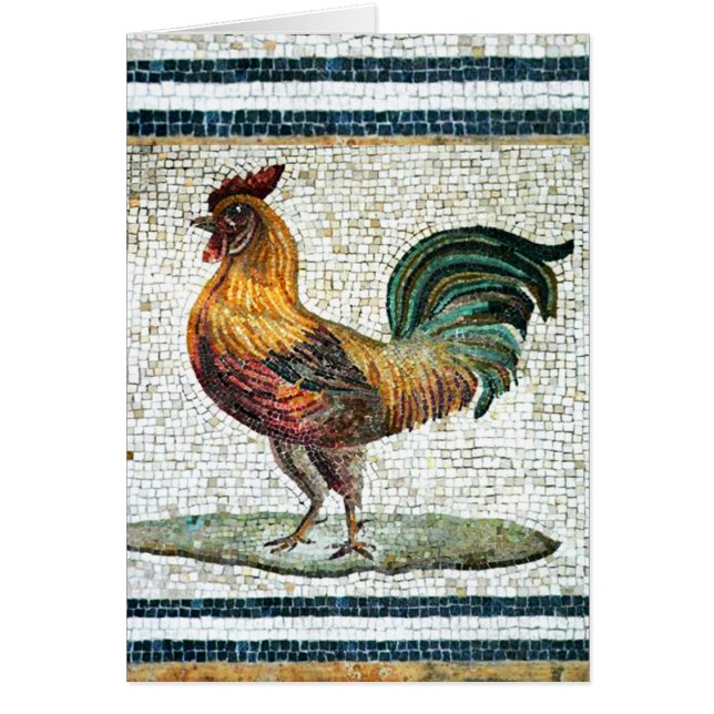 ANTIQUE ROMAN MOSAICS / TUPP HÄLSNINGSKORT (Framsidan)