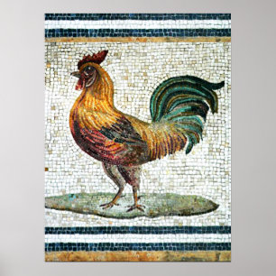 ANTIQUE ROMAN MOSAICS / TUPP POSTER