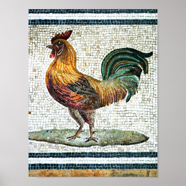 ANTIQUE ROMAN MOSAICS / TUPP POSTER (Framsidan)
