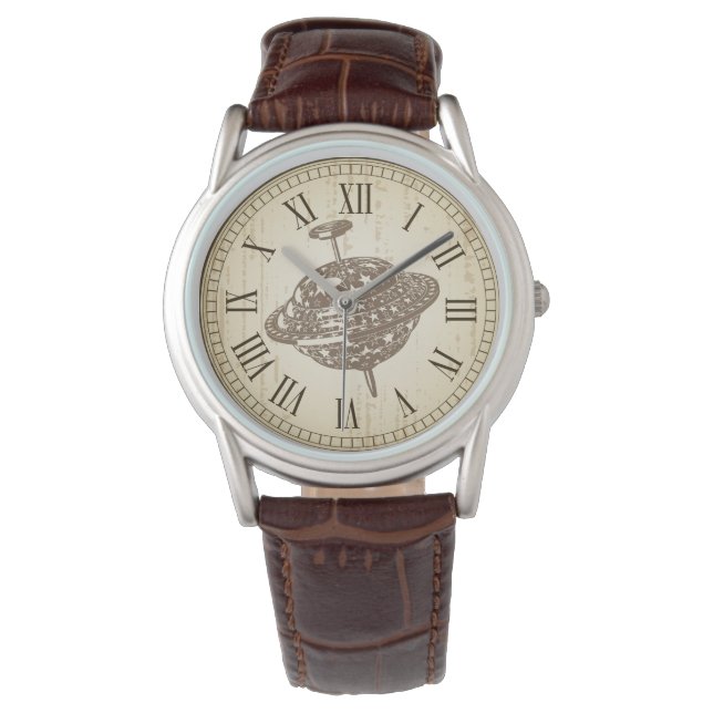 Antique Roman Numerals Gamla Leksak Manar Watches Armbandsur (Framsida)