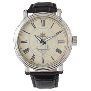 ANTIQUE ROMAN NUMERALS RUSTIC TIME ARMBANDSUR