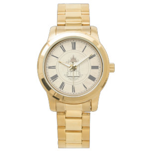 ANTIQUE ROMAN NUMERALS RUSTIC TIME ARMBANDSUR