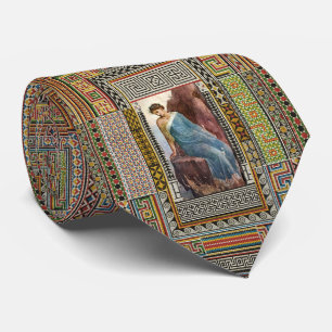 ANTIQUE ROMAN WOMAN FIGUR MED POMPEII MOSAICS SLIPS