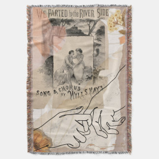 Antique Romantic Floral Ephemera Collage Riverside Filt