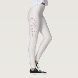 Antique rosa ros förlovning bride to be leggings