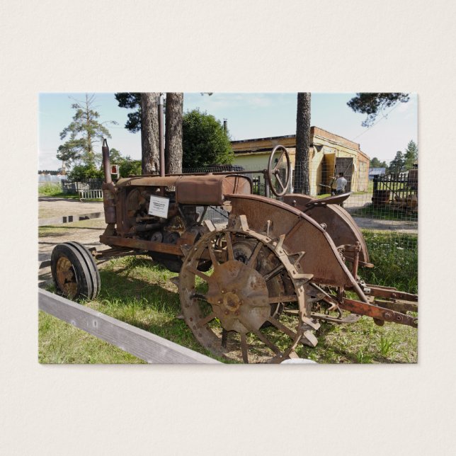 Antique Russian Traktor Visitkort (Framsidan)