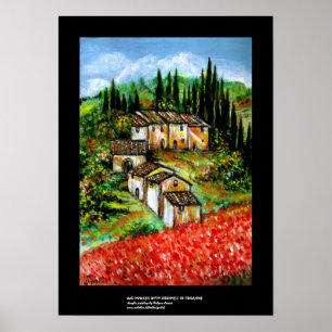 ANTIQUE RUSTIC VILLAGE IN TUSCANY POSTER