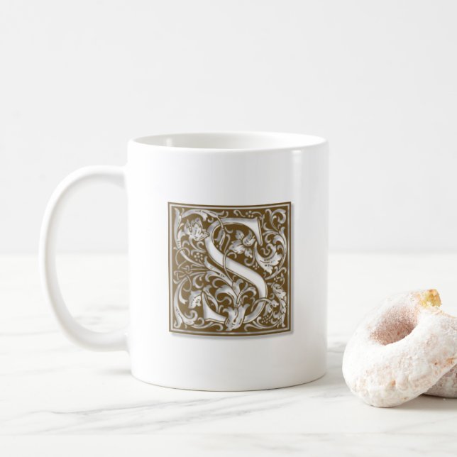 Antique S Monogram Kaffemugg (Med munk)