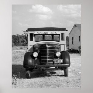 Antique School Buss, Greensboro, Georgia, 1941 Poster
