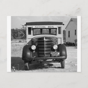 Antique School Buss, Greensboro, Georgia, 1941 Vykort