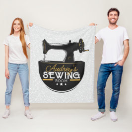 Antique Sewing Maskin ADD NAMN Seamstress Tailor Fleecefilt