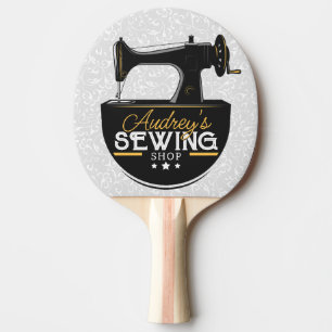 Antique Sewing Maskin ADD NAMN Seamstress Tailor Pingisracket