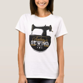 Antique Sewing Maskin ADD NAMN Seamstress Tailor T Shirt