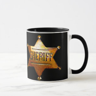 Antique sheriff's Badge Mugg
