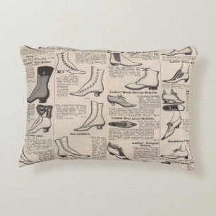 Antique Shoe Advertising Catalog Prydnadskudde