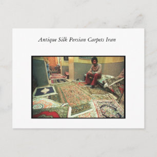 Antique Silke Persian Carpets Iran Vykort