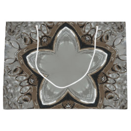 Antique Silver Grått-julstjärnans Chic Gift Bag
