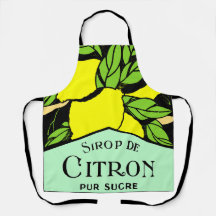 Antique Sirop de Citron Lemons Advertising Poster